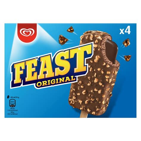 Walls Feast Original Chocolatey Ice Cream Sticks Ocado
