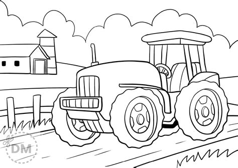 Printable Tractor Coloring Pages