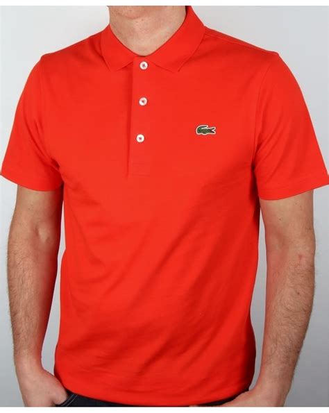 Free for commercial use no attribution required high quality images. Lacoste Ultra-lightweight Knit Polo Shirt Etna Red, Men's