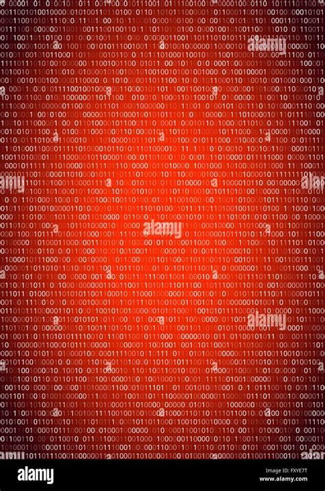 Machine Binary Code Red A4 Vertical Hi Res Stock Photography And Images