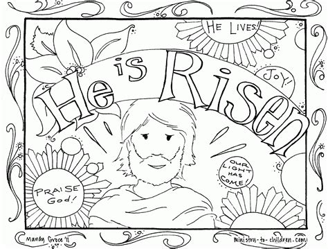 We've included complex and simple designs to fit different age groups. Christian Easter Coloring Pages - Coloring Home