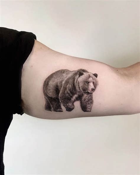 Grizzly Bear Skull Tattoo