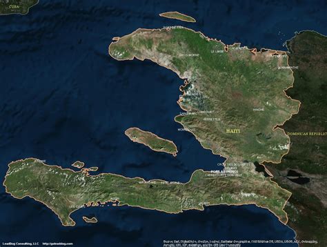 Haití Map Haiti Political Map Stock Photo Alamy
