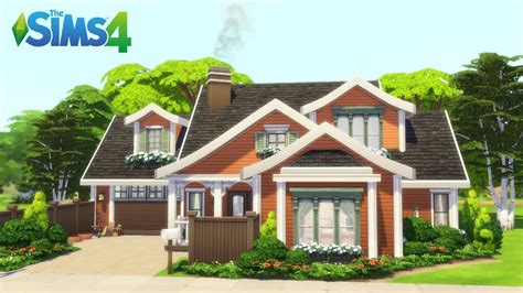 Base Game Small One Story House 🌳 The Sims 4 Speed Build Youtube