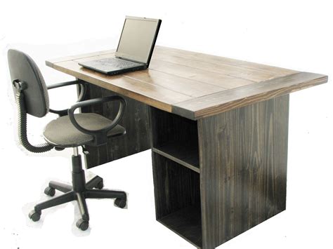 Hand Made Farmhouse Style Office Desk By Custom Made