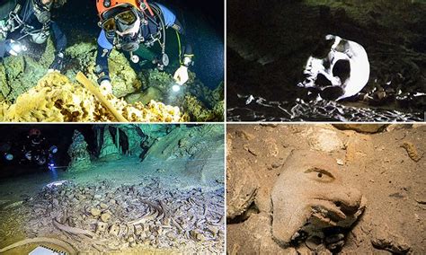 Mayan Human Remains Discovered In Underwater Cave Daily Mail Online