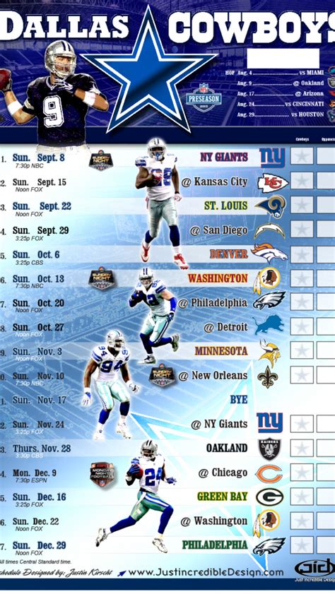 Dallas Cowboys 2023 Calendar Printable Calendar Collection