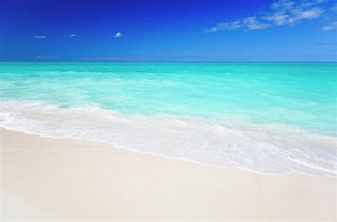 Clean White Caribbean Beach With Blue Photograph By Michaelutech Pixels