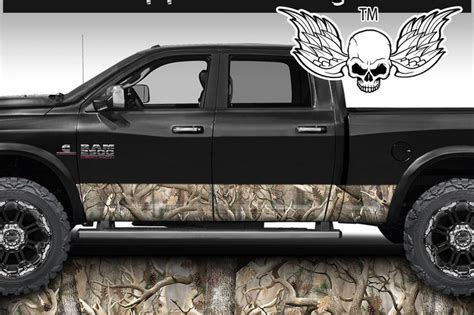Camouflage Rocker Panel Graphic Decal Wrap Kit Truck Side Etsy