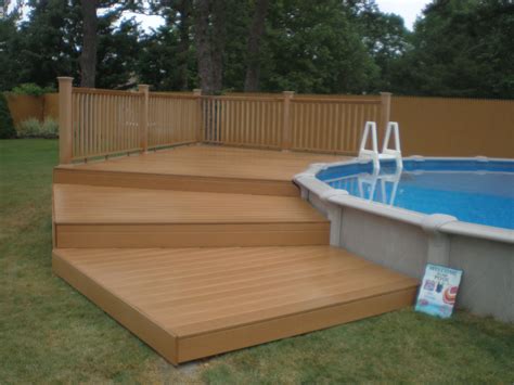 30 Backyard Above Ground Pool Deck Ideas
