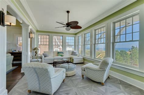 Oceanfront Home In Mantoloking New Jersey Beach Style Sunroom