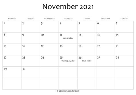 Downloadable Free Printable 2021 Calendar With Holidays Printable 2021