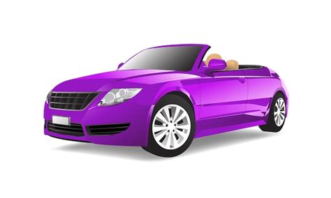 Free Vector Purple Hatchback Car In A Purple Background Vector