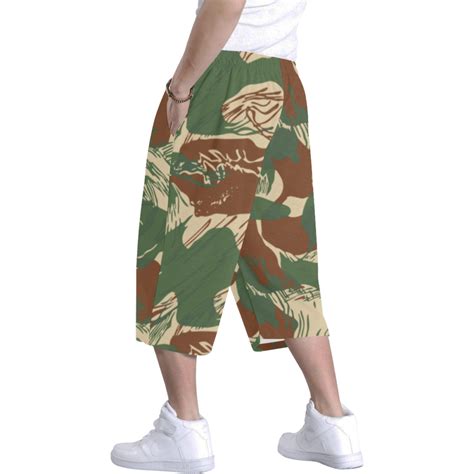 Rhodesian Brushstroke Camouflage V2b Baggy Shorts Rhodesian Brushstroke