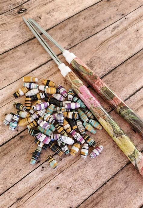 Paper Bead Roller Paper Bead Roller Tool Set Of 2 Etsy Paper Beads