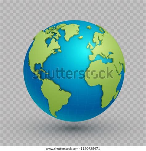 3d World Map Globe Three Dimensional Spherical Model Of Earth With