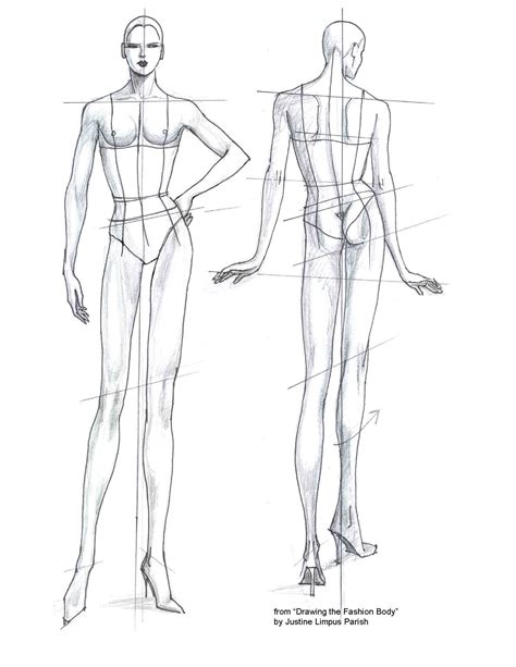 Fashion Body Templates Fashion Design Template Figure Drawing
