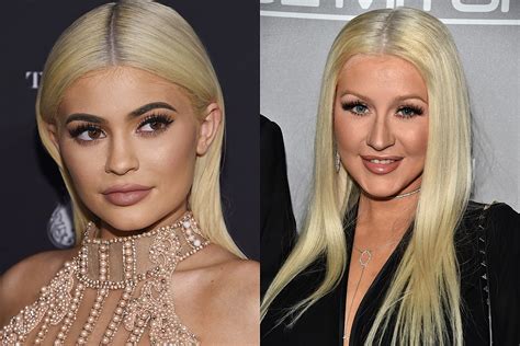 Kylie Jenner Attends Christina Aguilera S Birthday In Xtina Costume