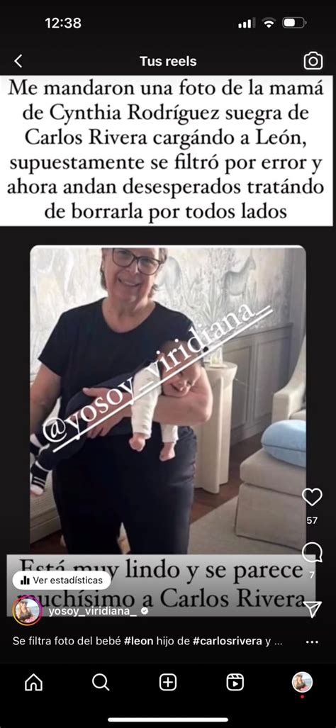 Filtran por ERROR foto del rostro del bebé de Cynthia Rodríguez y Carlos Rivera