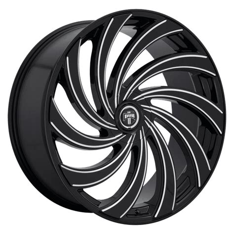 4 Dub Dc239 24x10 5x1155x120 5mm Blackmilled Wheels Rims 24 Inch