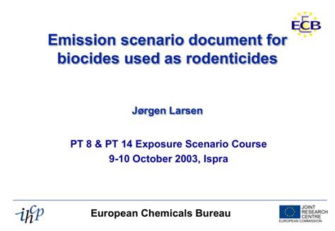 Assessing Environmental Exposure To Biocides