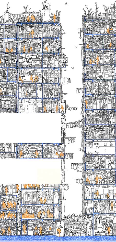 Definitive Kowloon Kowloon Walled City Architecture Drawing Diagram
