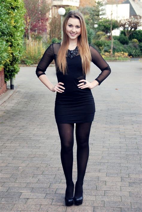 Black Dress Black Tights The Perfect Combination For Every Occasion