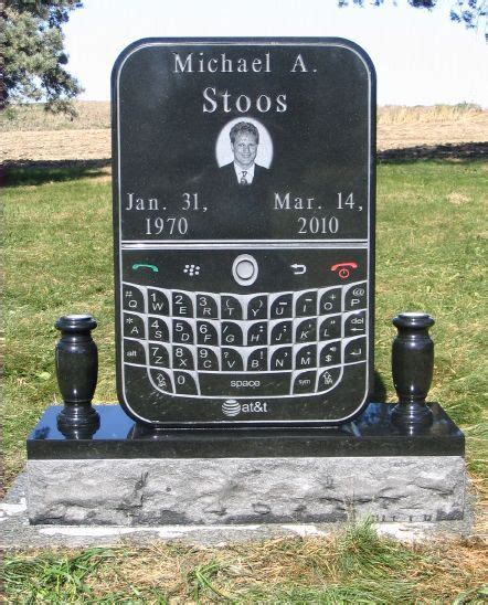 Cell Phone Headstone Unusual Headstones Grave Marker Headstones