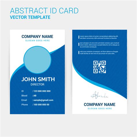 Creative Id Card Design Template Free Download Printable Templates