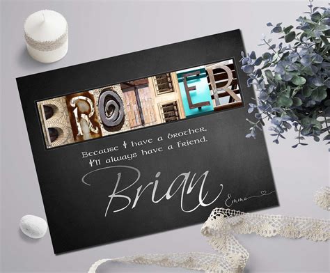 Brother T For Brothers Wedding T For Brothers Birthday Etsy