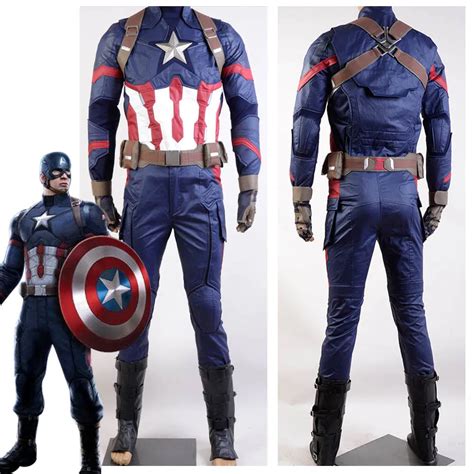 Hot~ Civil War Captain America Steve Rogers Cosplay Helmet And Drop Dead