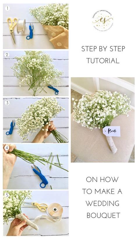 How To Make A Simple Wedding Bouquet In 2021 Diy Wedding Bouquet