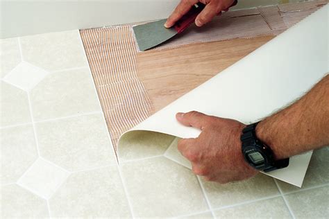 The thicker the material, the easier it is to install because the thinner material needs to be forced together. Vinyl Sheet Floor Installation