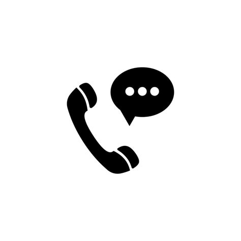 Simple Phone Voice Call Icon Vector 6085363 Vector Art At Vecteezy