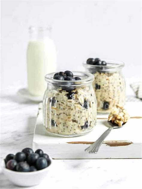 Overnight Oats With Blueberries My Darling Vegan