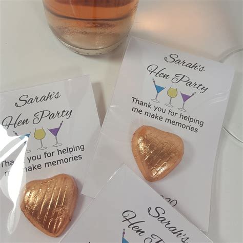 Hen Party Favours Personalised Chocolate Hen Do Bag Fillers Etsy Hen Party Favours Hen
