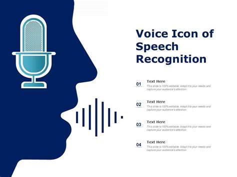 Voice Icon Of Speech Recognition Powerpoint Slide Templates Download