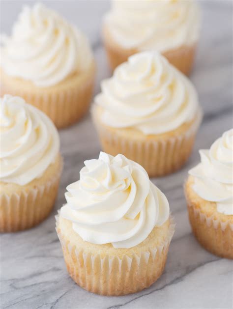This recipe calls for almond extract, which is key to its deliciousness and its bakery taste. Classic White Cupcakes | The First Year