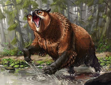 Owlbear Fanart By Kaek On Deviantart Fantasy Monster Fantasy