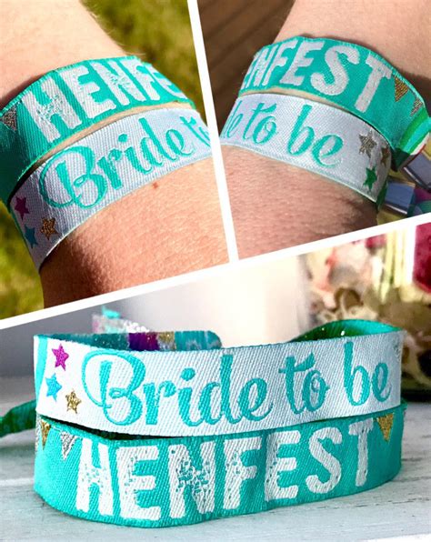 Bride To Be Hen Do Wristband Hen Party Wristbands Team Bride Tribe