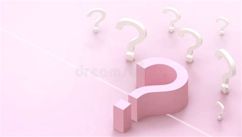 Question Mark Pink Creative Idea And Concept Minimal On Pink Background