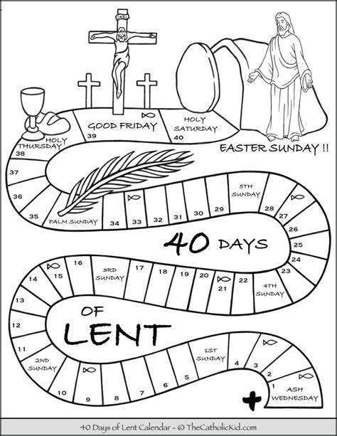 Printable Lent Activities Printable Calendars At A Glance