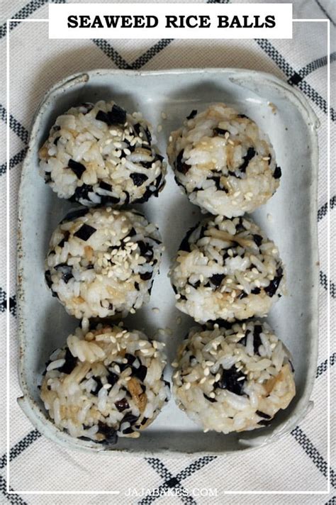 Seaweed Rice Balls Jumeokbap Jaja Bakes