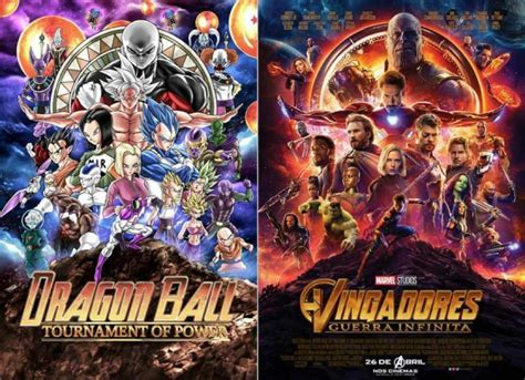 Chikyuu marugoto choukessenдраконий жемчуг зет: A Marvel plagiou o anime Dragon Ball no poster dos Vingadores?