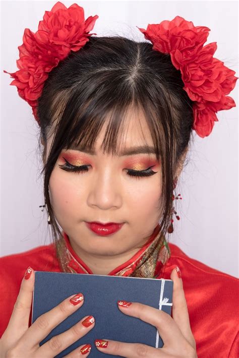 chinese new year makeup make up artistik pose pemotretan pemotretan