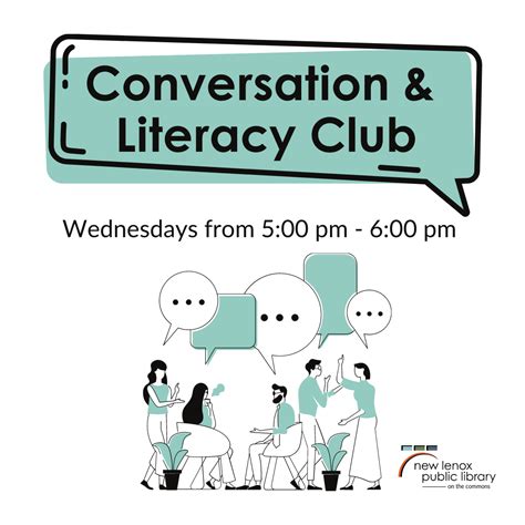 Conversation And Literacy Club New Lenox Public Library District