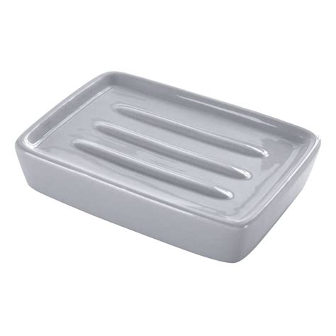 Grey Ceramic Soap Dish At Home