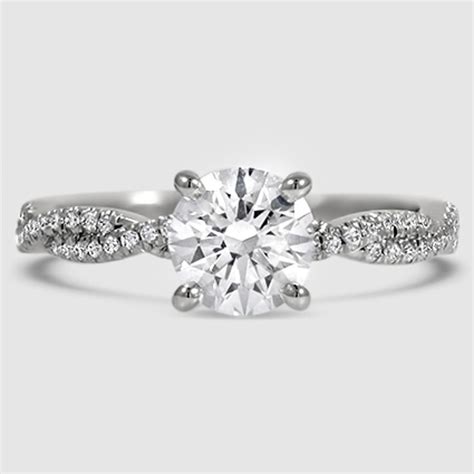 Scalloped Engagement Ring Luxe Twisted Vine Brilliant Earth