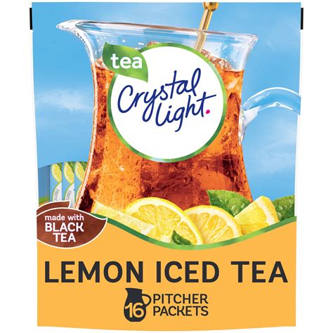 Crystal Light Lemon Iced Tea Naturally Flavored Powdered Drink Mix 16