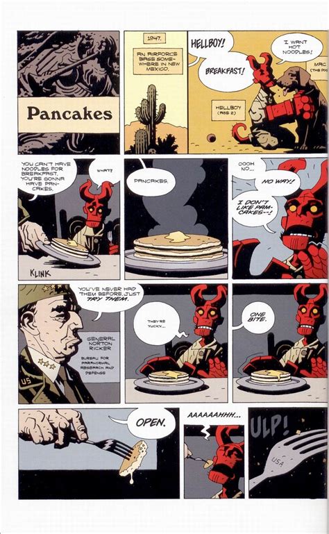 Hellboy Pancakes 1 2 By Mike Mignola Mike Mignola Mike Mignola Art